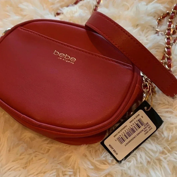 bebe - NWT Adorable Red All Over Cross Body Clutch - Picture 6 of 7